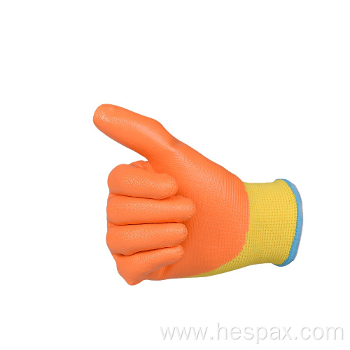 Hespax Nitrile Palm Coated Outdoor Kids Gardening Gloves